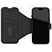 Custodia Folio Per Iphone 17 Pro Max In Silicone Testurizzato Con Cover Amovibile, Nero - Foto miniatura 3