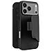 Custodia Folio Per Iphone 17 Pro Max In Silicone Testurizzato Con Cover Amovibile, Nero - Foto miniatura 4