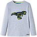 Maglietta Bambino a Maniche Lunghe Grigio Mélange 104 - Foto miniatura 1