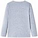 Maglietta Bambino a Maniche Lunghe Grigio Mélange 104 - Foto miniatura 2