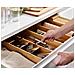 Organizzatore Per Cassetto Bamboo Drawerstore Conservazione Di Posate Utensili E Accessori Design Impilabile Materiale Resistente Colore Naturale - Foto miniatura 2