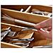 Organizzatore Per Cassetto Bamboo Drawerstore Conservazione Di Posate Utensili E Accessori Design Impilabile Materiale Resistente Colore Naturale - Foto miniatura 4