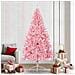 Albero di Natale artificiale con luci integrate Rosa 240 cm PVC - Foto miniatura 2