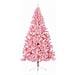 Albero di Natale artificiale con luci integrate Rosa 240 cm PVC - Foto miniatura 3