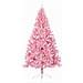 Albero di Natale artificiale con luci integrate Rosa 240 cm PVC - Foto miniatura 4