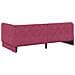 Cornice del letto ad angolo Rosso Vino 100 x 200 cm Velluto - Foto miniatura 9