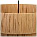 Lampada Soffitto Rafia E Metallo Marrone 51x51x37h Cm - Foto miniatura 5