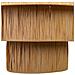 Lampada Soffitto Rafia E Metallo Marrone 51x51x37h Cm - Foto miniatura 6