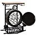Mobile Bar Locomotiva Artigianale Ferro Legno 75x47x90 Cm - Foto miniatura 3