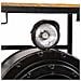 Mobile Bar Locomotiva Artigianale Ferro Legno 75x47x90 Cm - Foto miniatura 7
