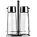 Set Oliera 2 Posti TASTE - In Acciaio Inox con Contenitori in Vetro Antigoccia - Design Elegante e Minimal per Olio e Aceto - Foto miniatura 2