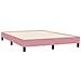 Letto a Molle con Materasso e LED Rosa 140x210 cm in Velluto - Foto miniatura 6