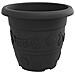 Vaso Rotondo per Fiori 6 pcs Nero Ø 26 x 21.5 cm Plastica - Foto miniatura 5