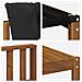 Set di divani da esterno con cuscino 5 pcs Naturale e Nero - Foto miniatura 7