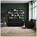 Set di Divani con Storage 2 pcs Nero Poliestere - Foto miniatura 2