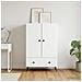 Credenza Bianco 66 x 34,5 x 95 cm Legno ingegnerizzato - Foto miniatura 3