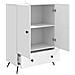 Credenza Bianco 66 x 34,5 x 95 cm Legno ingegnerizzato - Foto miniatura 4