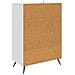 Credenza Bianco 66 x 34,5 x 95 cm Legno ingegnerizzato - Foto miniatura 7