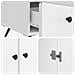 Credenza Bianco 66 x 34,5 x 95 cm Legno ingegnerizzato - Foto miniatura 8