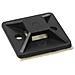 basette adesive 40x40mm per fascette da 10mm, colore nero, 10pz - Foto miniatura 1