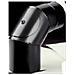 Gomito Pellet 90â° Con Ispezione Nero Opaco - Ã ëœ 12 Cm. - N1208 / Gomito Pellet 90ã‚â¦ - Foto miniatura 1
