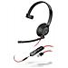 Blackwire 5210 Cuffia Padiglione Auricolare Cablato con Microfono Integrato Colore Nero / Rosso - Foto miniatura 1