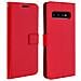 Custodia A Libro Galaxy S10 Plus Portacarte Funzione Supporto - Rosso - Foto miniatura 1