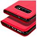 Custodia A Libro Galaxy S10 Plus Portacarte Funzione Supporto - Rosso - Foto miniatura 4