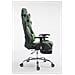 Poltrona Racing Limit XL Similpelle Nero Verde con Poggiapiedi - Foto miniatura 4
