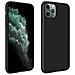 Cover Silicone Iphone 11 Pro Max Semi-rigida Opaca Finitura Soft Touch Nero - Foto miniatura 1