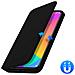 Custodia Xiaomi Mi 9 Lite Portacarte Funzione Supporto Similpelle Liscia Nero - Foto miniatura 2