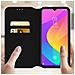 Custodia Xiaomi Mi 9 Lite Portacarte Funzione Supporto Similpelle Liscia Nero - Foto miniatura 3