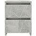 Comodino Grigio Cemento 30x30x40 cm in Legno Multistrato - Foto miniatura 4