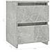 Comodino Grigio Cemento 30x30x40 cm in Legno Multistrato - Foto miniatura 6