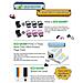 Pack 3 Cartucce Hp 304xl Colore N9k07 Compatibili Ecosaver N 1 Testina Originale + 3 Serbatoi Da 16,6ml Per Hp 3720 N9k05 - Foto miniatura 2
