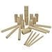 Vichingo Kubb Gioco, Piccola Di Dimensione, In Sacchetto Di Cotone Re = 4.5 X 4.5 X 25 Cm, In Legno, 21 Del Partito, Per Pezzo - Foto miniatura 1