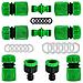10 Pacchetti Di Plastica Tubo Per Innaffiare Presa Rubinetto Kit Per Iscriviti Al Tubo Da Giardino Tubo Tube (2 Raccordo Maschio Doppio 6 Tubo Flessibile 12 Fine Quick Connect 2 Tubo Presa Rubinetto 12 Pollici (21 Millimetri) E 34 Di Pollice (265 - Foto miniatura 1