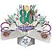 Second Nature Popup 80th Birthday Card - Foto miniatura 3