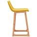 Sedie Da Bar 2 Pz Giallo Senape In Tessuto - Foto miniatura 6