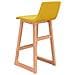 Sedie Da Bar 2 Pz Giallo Senape In Tessuto - Foto miniatura 7