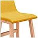 Sedie Da Bar 2 Pz Giallo Senape In Tessuto - Foto miniatura 8