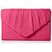 Womens Iggy Scamosciata Velluto Envelope Party Prom Pochette Frizione Rosa (pink (fuschia)) Taglia Unica - Foto miniatura 1