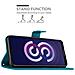Custodia Compatibile Con Honor 8s / Huawei Y5 2019 In Blu Fiore - Coperchio Protettivo In Design Floreale Con Chiusura Magnetica, Funzione Stand E Slot Per Carte - Foto miniatura 4