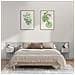 Testiera Letto Con Comodini In Legno Multistrato Grigio Sonoma - Foto miniatura 1