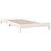 Letto Impilabile Bianco 100x200cm In Legno Massello Di Pino - Foto miniatura 4