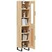 Credenza Rovere Sonoma 34,5x34x180 Cm In Legno Multistrato - Foto miniatura 3