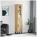 Credenza Rovere Sonoma 34,5x34x180 Cm In Legno Multistrato - Foto miniatura 1