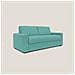 Nixon Divano letto matrimoniale con materasso 20 cm in tessuto impermeabile T03 220 cm (mat. 160x197) verde acqua - Foto miniatura 1