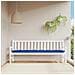 Cuscino Per Panca Giardino Blu Reale 200x50x7 Cm Tessuto Oxford - Foto miniatura 1