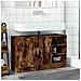 Mobile Lavabo Rovere Fumo 90x29x55 Cm In Truciolare - Foto miniatura 2